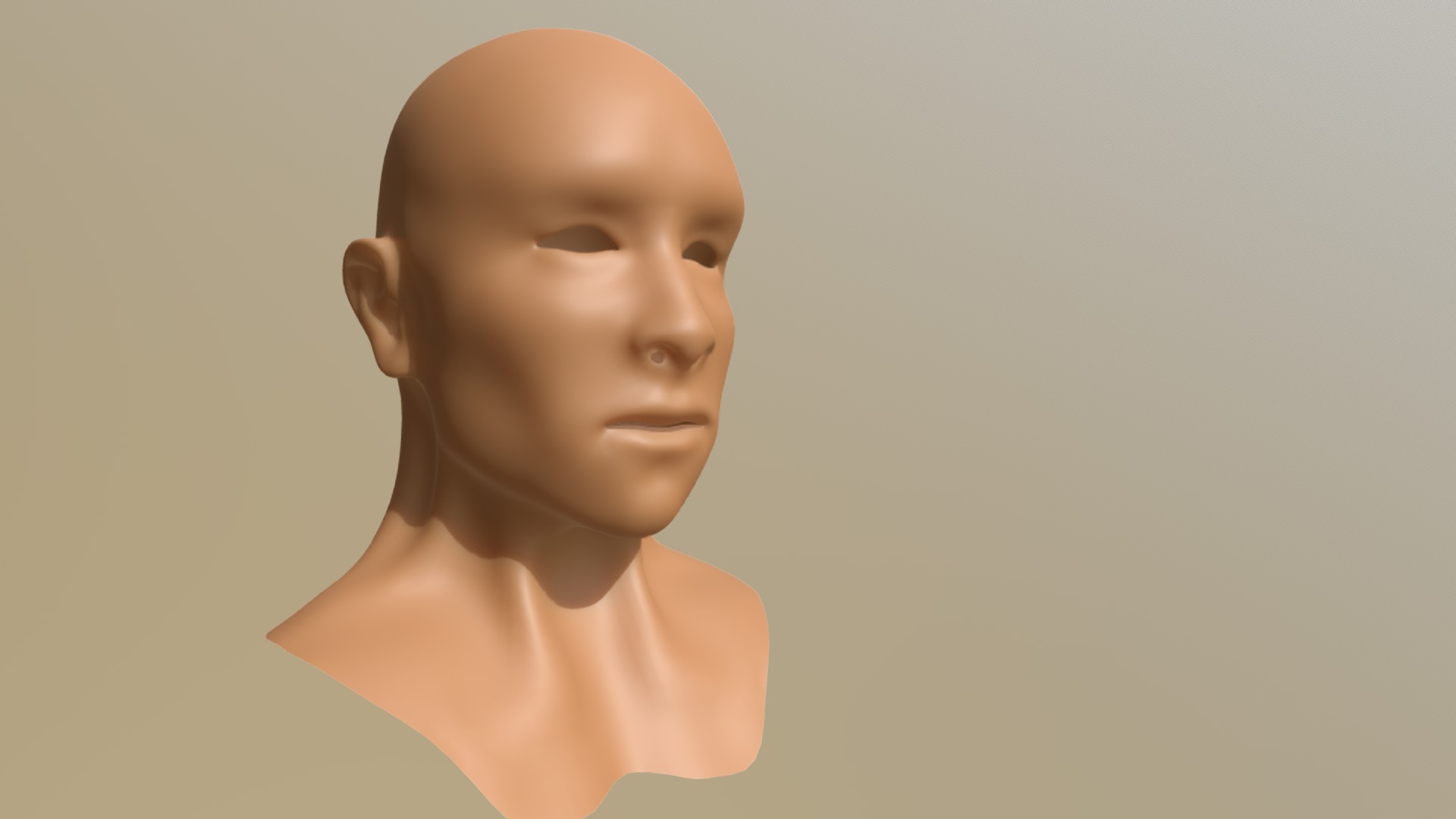 Male Head Mid-res Topology - Download Free 3d Model By Arminanim 