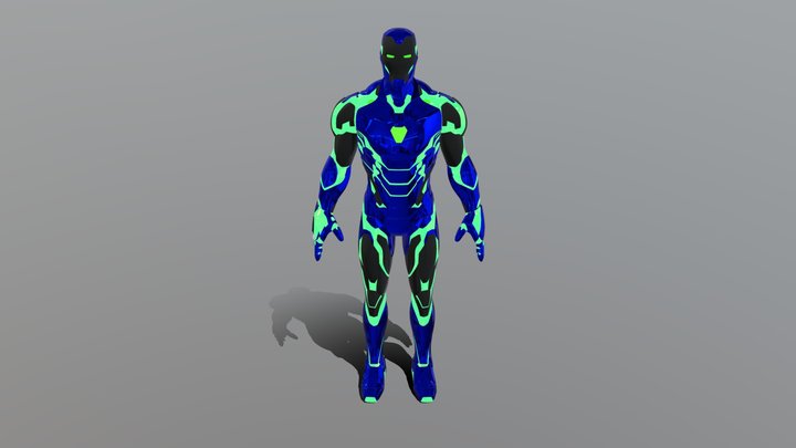 Ironman_mark_85_custom_hollogram 3D Model