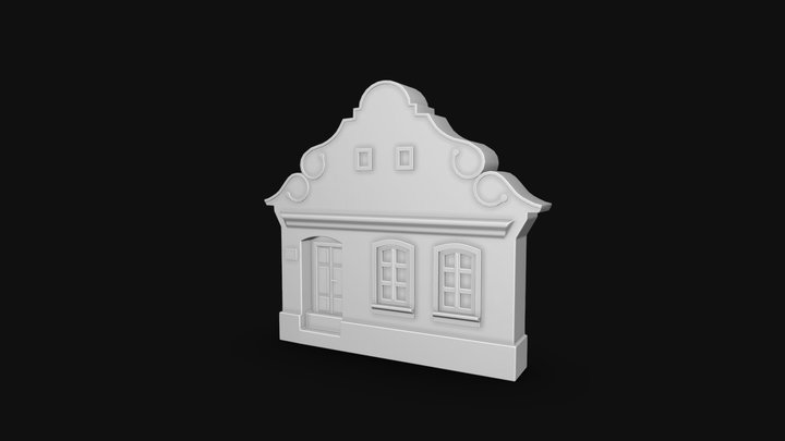 Kuca 1 Presek 3D Model