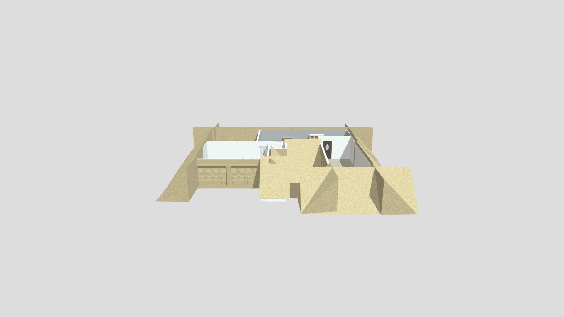 Hidden house in the desert