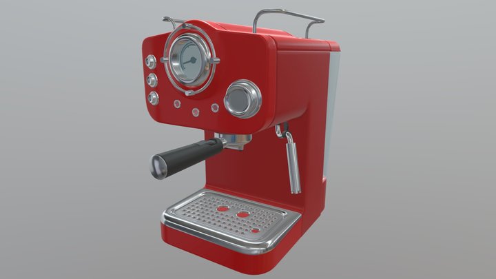 Create Coffee Machine 3D Model