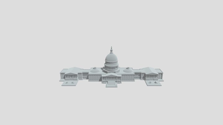 Capitol Silhouette 3D Model