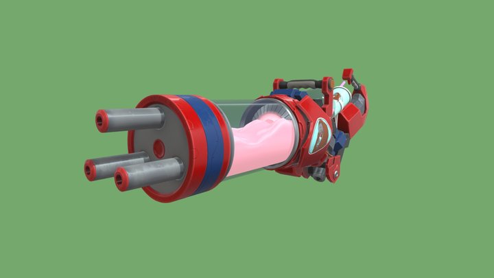 The Shake-Shooter (Milkshake minigun) 3D Model