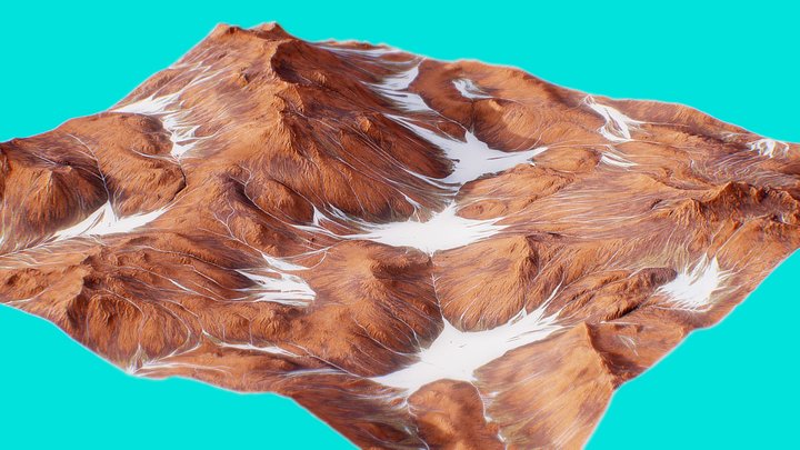 Mars Landscape 2 3D Model