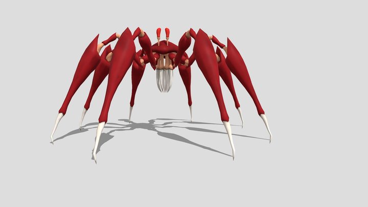 SpiderCrab EndBoss - 2e Year Game Design 3D Model
