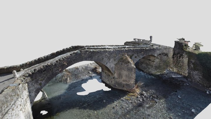 Roman bridge Voltaggio (AL) Italy 3D Model