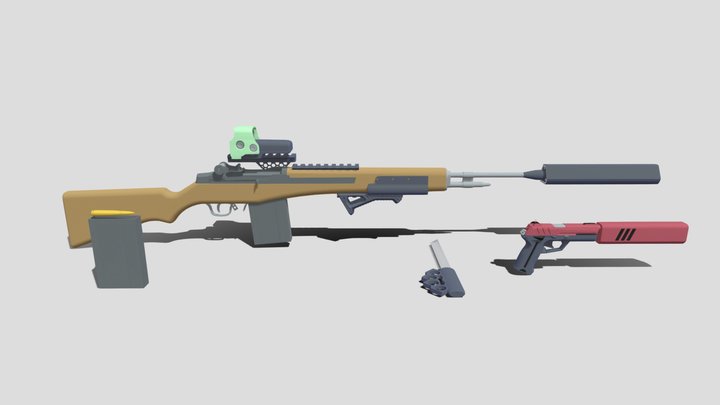 Survivor's Weapons - Basic Arsenal 3D Model