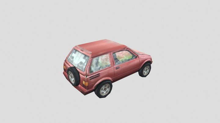 90s PSX Style SUV 3D Model