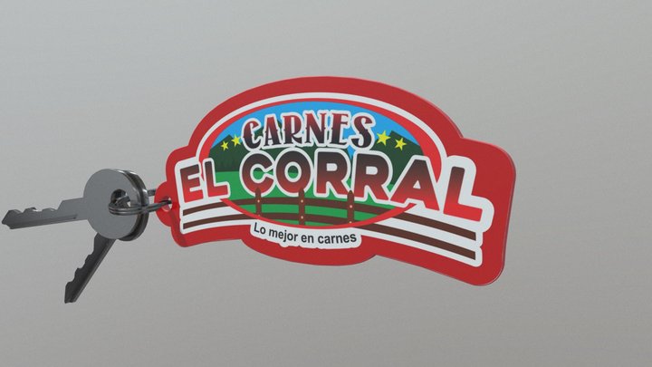 Logo Llavero 3D Model
