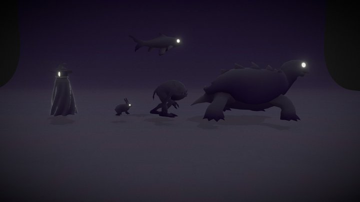 FinalSpark - Player and Enemies 3D Model