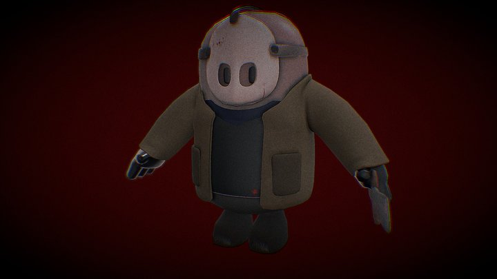 Fall Guys - Jason Skin 3D Model