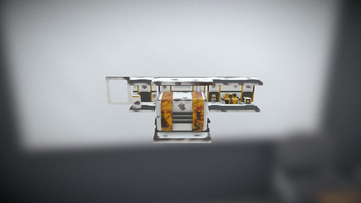 Metro destruido 3D Model