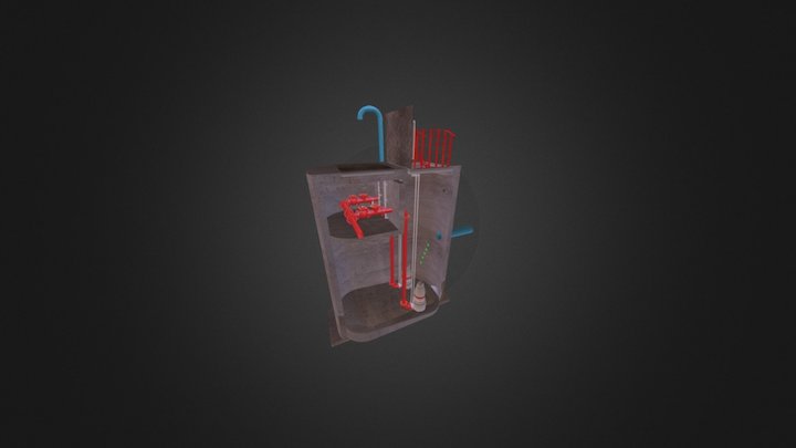 Pump Station For SKFB 3D Model
