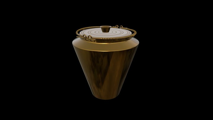 INV. 257907 - Situla in lamina di bronzo 3D Model