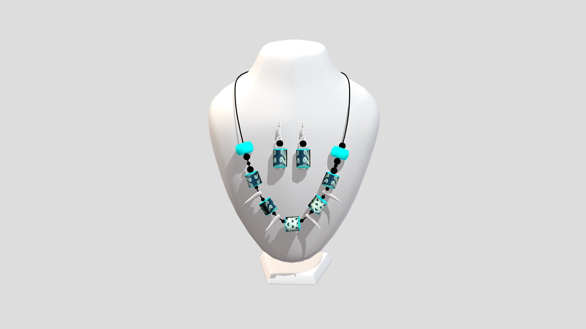 SHIRLEY-03 Sarawak Paper Beads Necklace