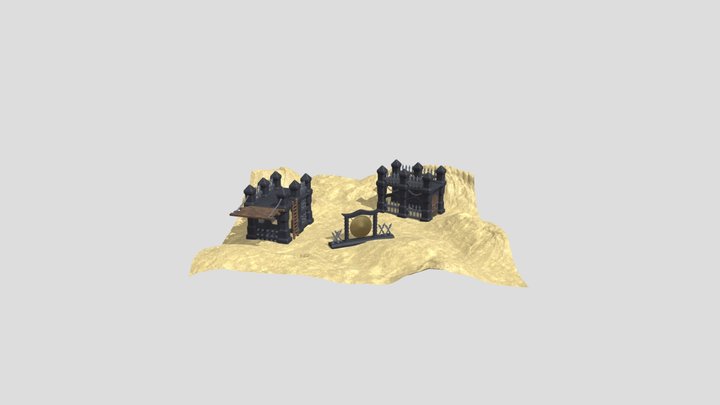 Wargame assets 3D Model