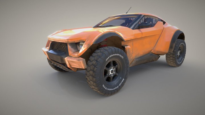 Zarooq Sand Racer Car 3D Model