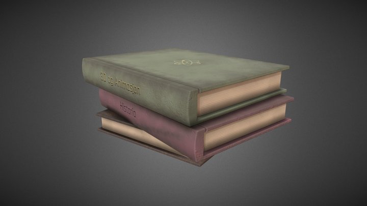 Stack of books 3D Model