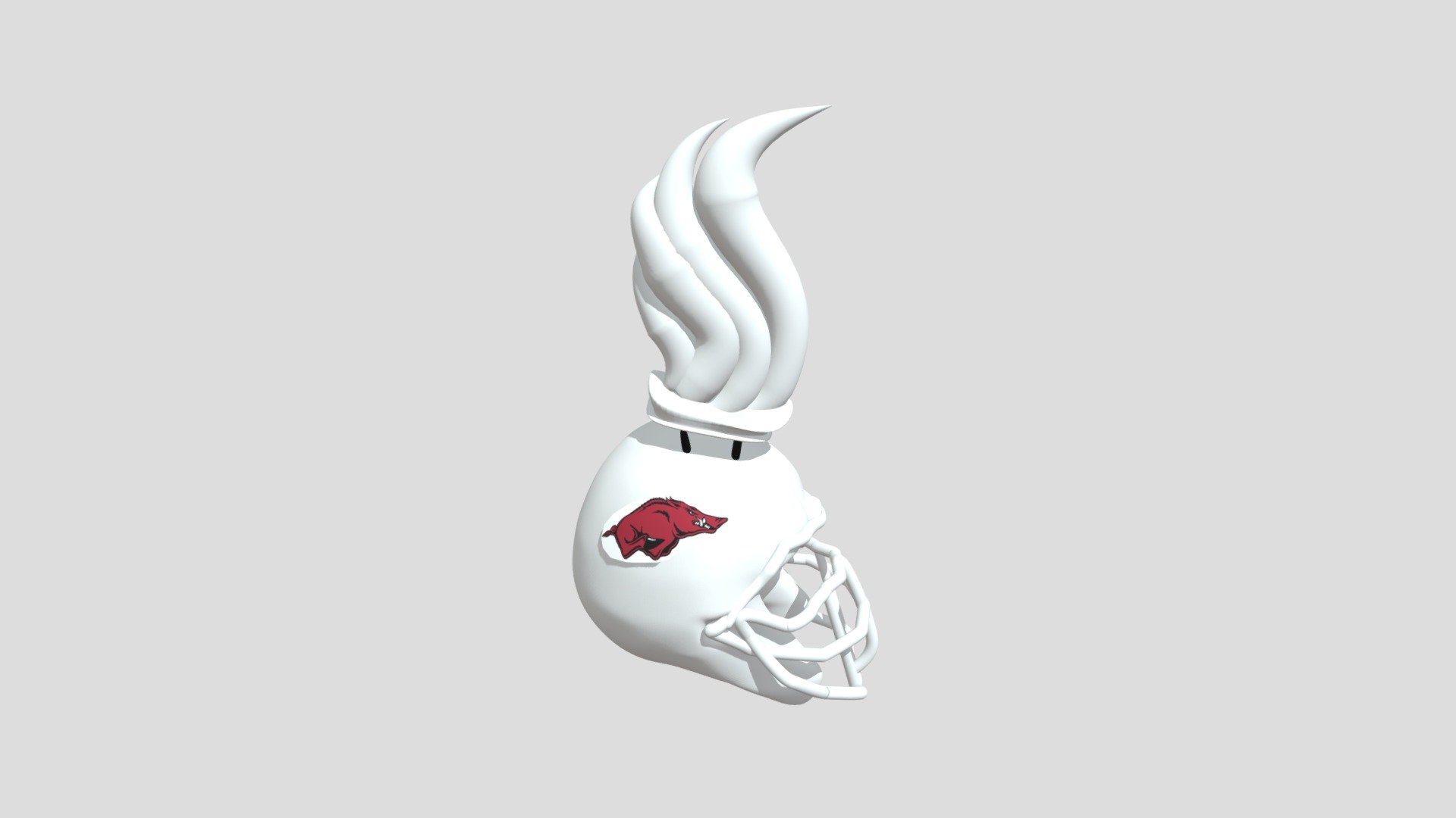 Arkansas Razorbacks American football helmet - 3D model by tomi2santos ...