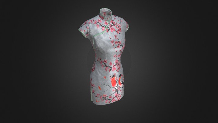 Qipao Dress 3D Model
