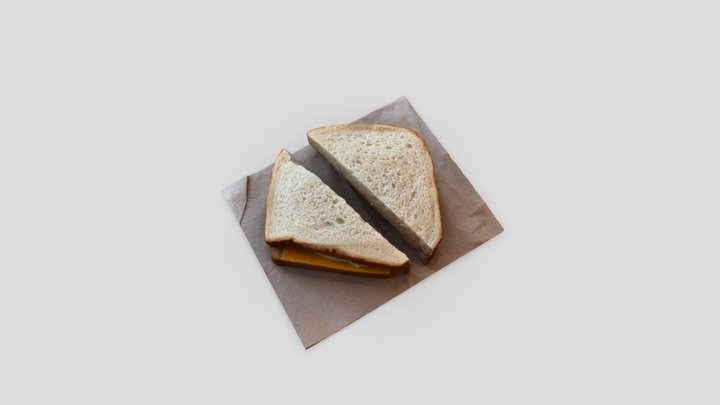 Turkey Sandwich 3D Model