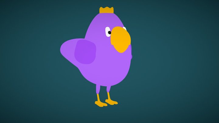 Royal Swaggy Bird 3D Model