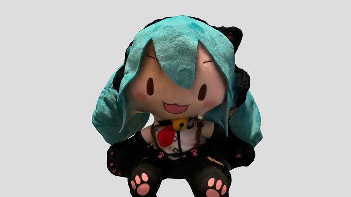 Hatsune Miku Mega Jumbo Nuigurumi Plush 3D Model