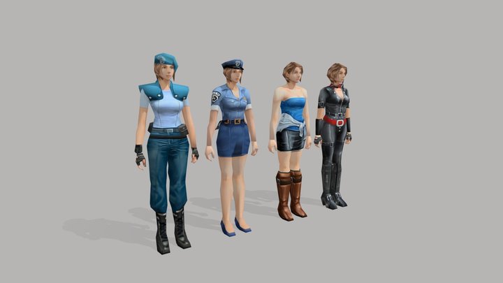 Jill Valentine - Resident evil 3 (PS1) 3D Model
