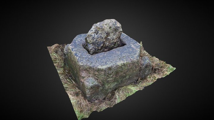 Churchyard cross base 3D Model