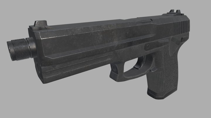 socom pistol 3D Model