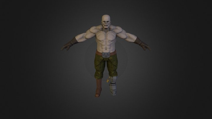 Zombie soldier 3D Model