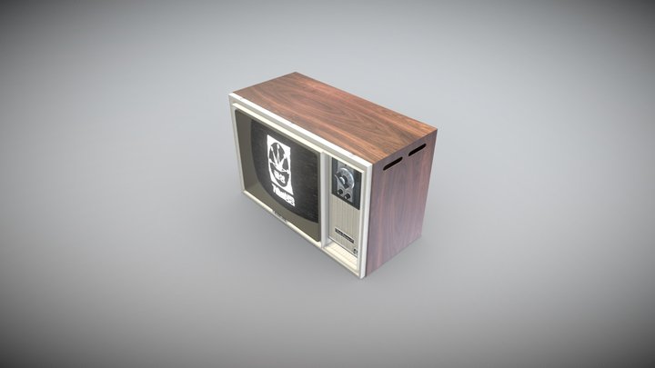 Goldstar(LG) VD-191, B/W television 3D Model