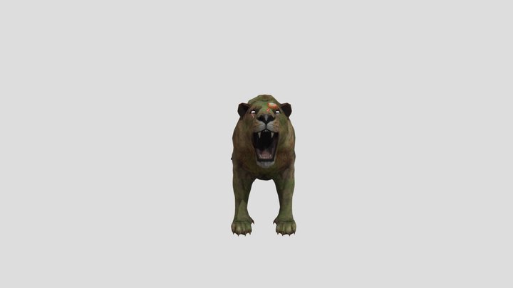 Zombie Lion 3D Model