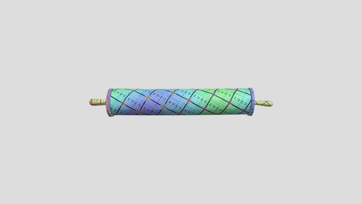 Scroll with texture 3D Model