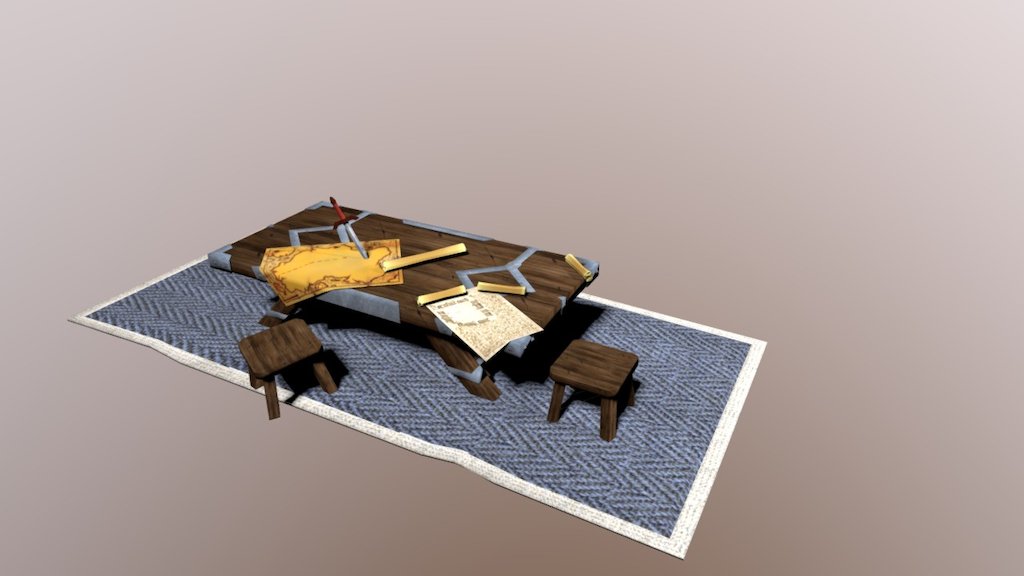 Pirate Table - 3D model by Felldsher [3f24390] - Sketchfab
