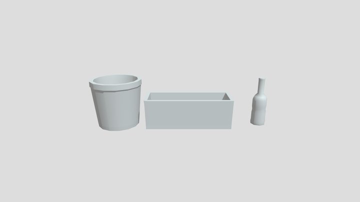 2MCTXRN_Demortier_Ibe_3SimpleProps_Models 3D Model