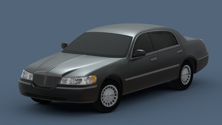 Lincoln Town Car 2002 3D Model