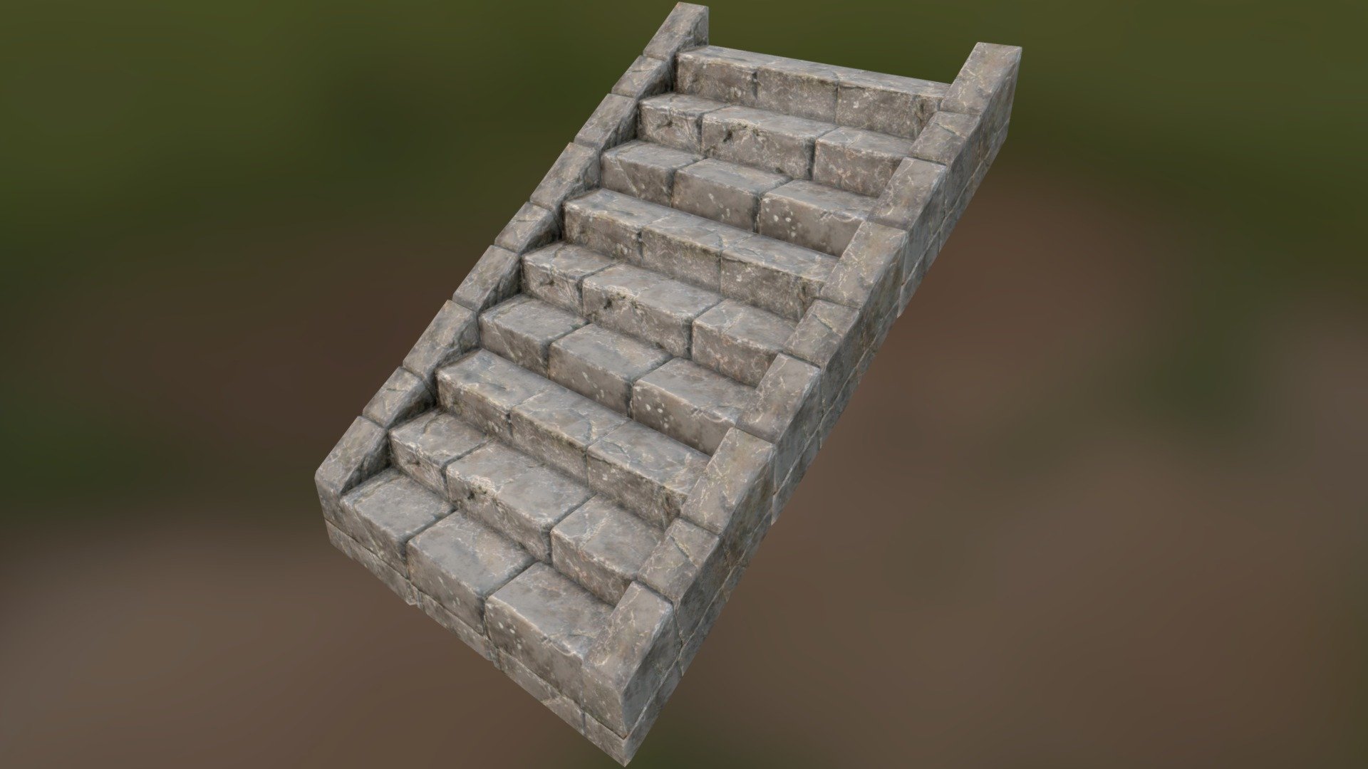 Gray stairs (Modular, snappable)