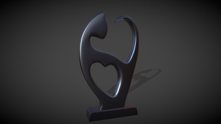 Cat Sculpture 3D Model