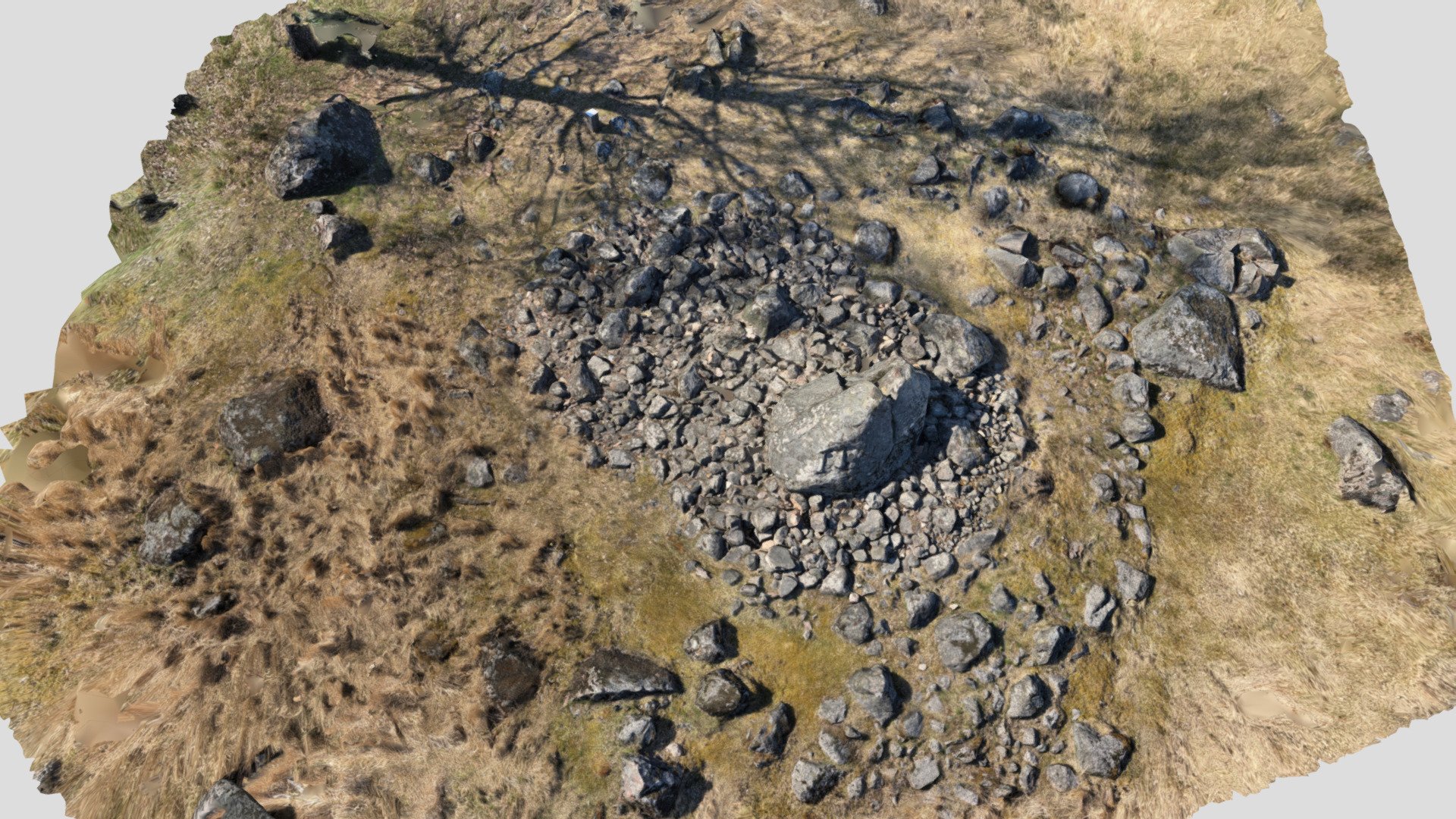 Burial cairn in Luistari, Eura, Finland