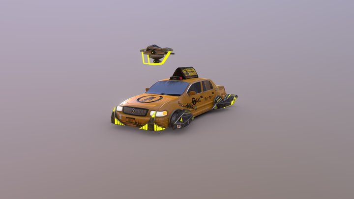 Taxi Yorktown 3D Model