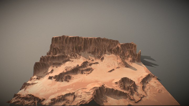 Canyon mountains 3D Model