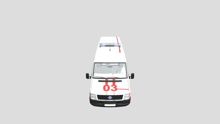 russian ambulance 3D Model