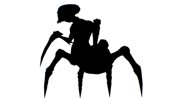 Game Character Arthropod Alien Hornbeam Bug 3D Model