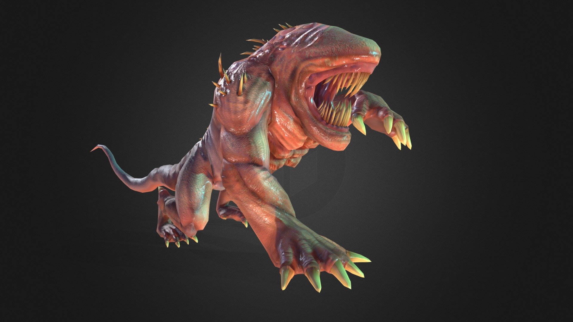 Pink monster - 3D model by buzzkirill [3f2b12a] - Sketchfab