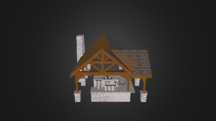 Custom Pavilion / Outdoor Living Area 3D Model