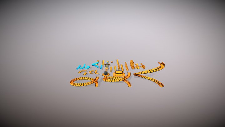 Impossible Tracks and Platforms 3D Model
