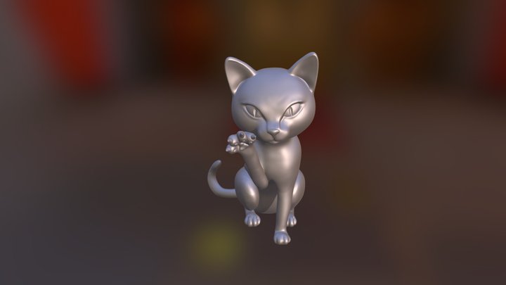 7-Scratch_Cat 3D Model