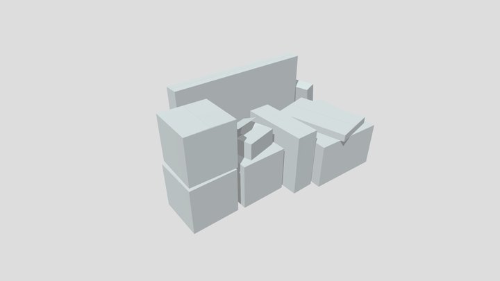 Loose Stack Of Boxes - 3D Base Mesh 3D Model