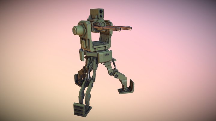 Flamer Turret 3D Model